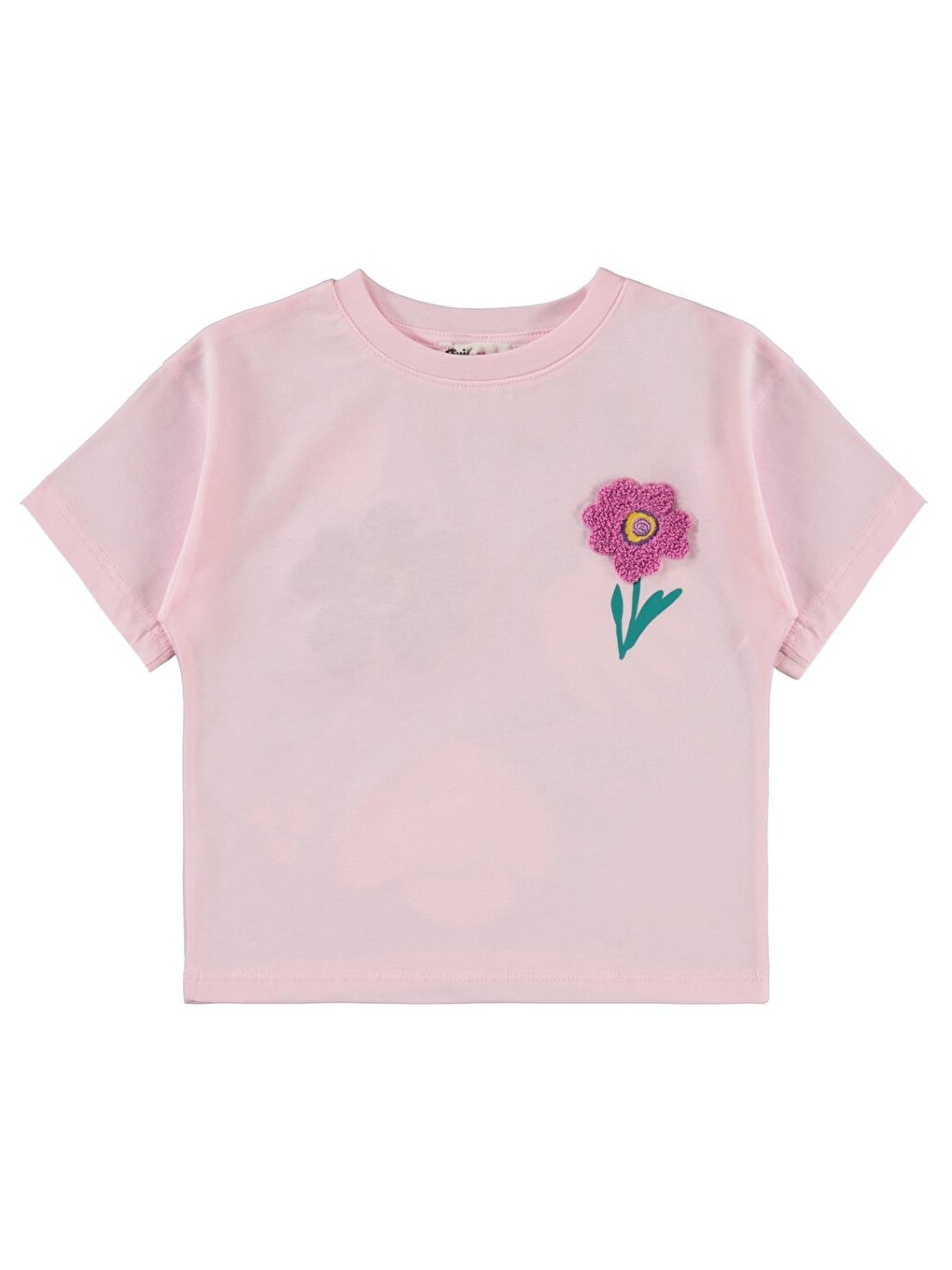 Girls Lale Baskılı 2-5 Yaş Tişört - Pembe