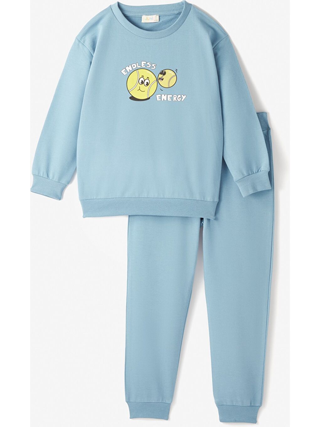 Mavi Erkek Çocuk Baskılı Eşofman Takımı