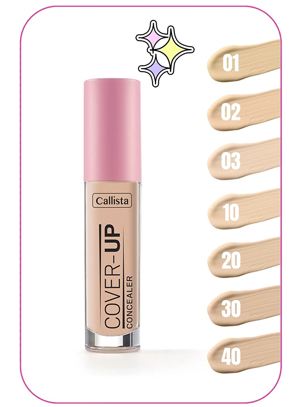 Callista Koyu Bej Cover Up Concealer Göz Altı Kapatıcısı 40 Porcelain - 2