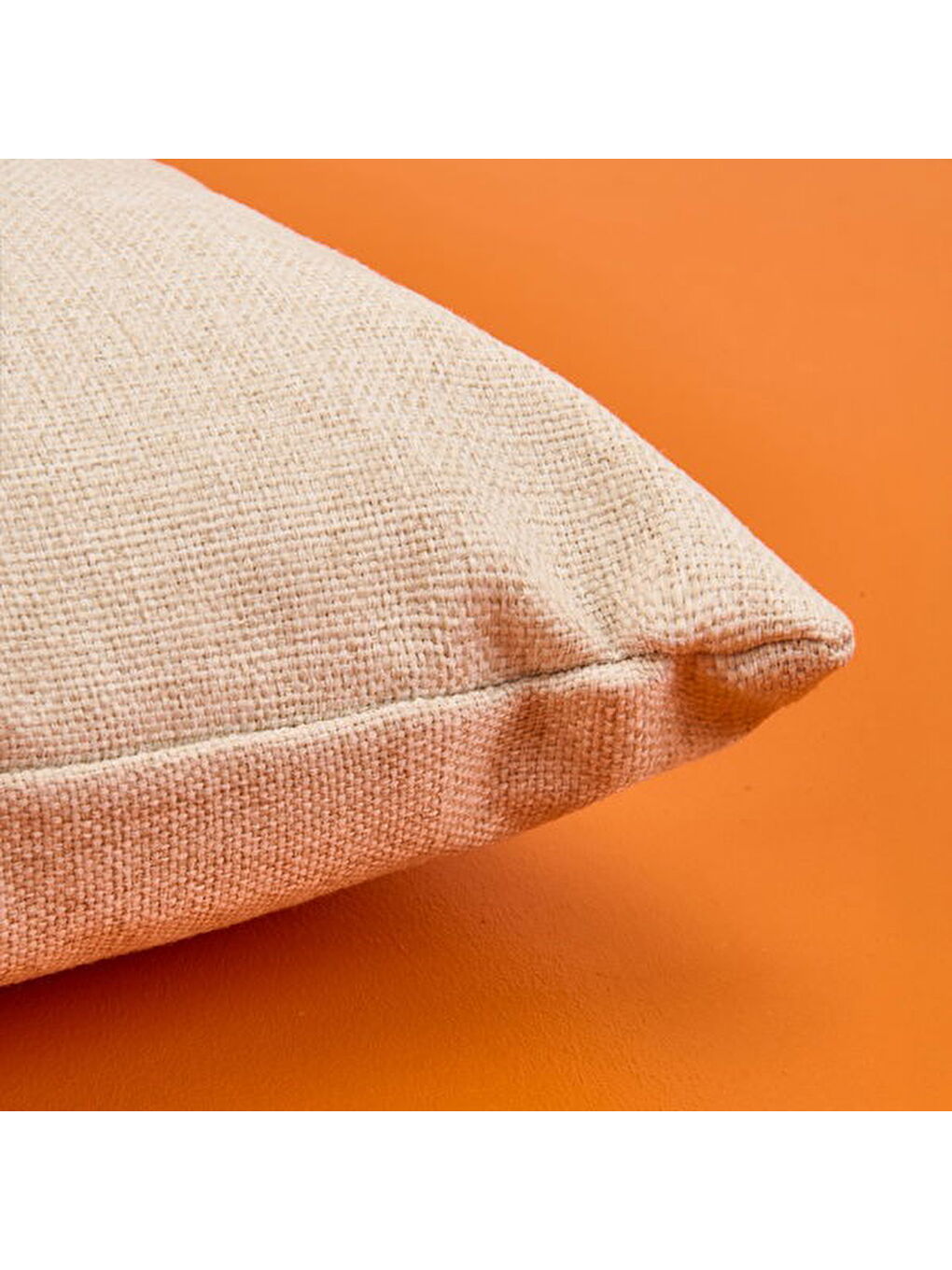 Soft Deri Görünümlü Horse Desenli Kırlent - Ekru - 30x50 cm-3