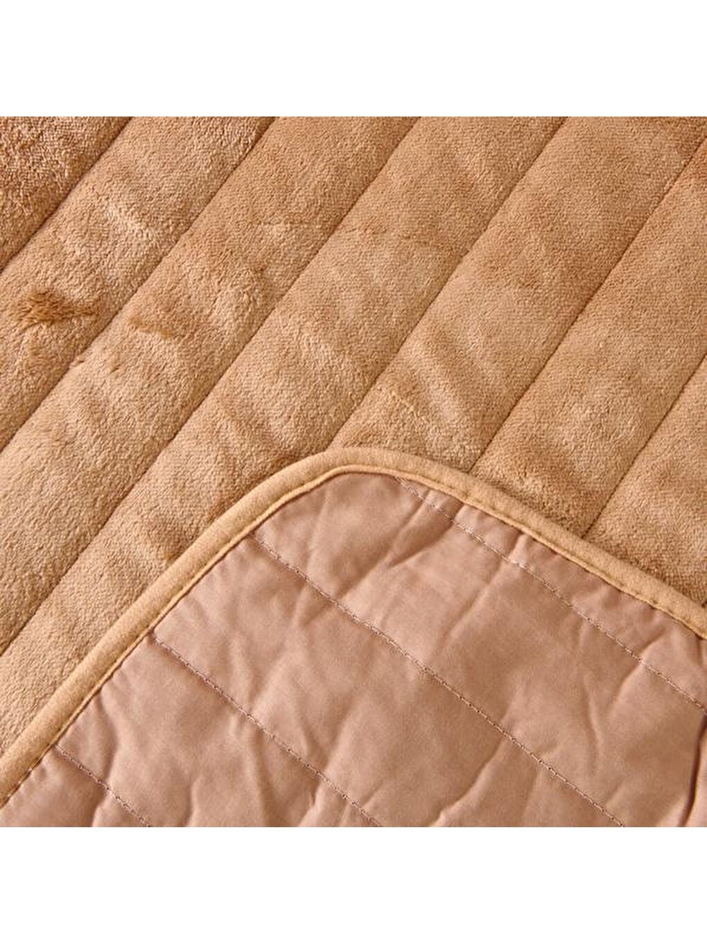 Soft Magro Çift Kişilik Yatak Örtüsü - Bej - 200x230 cm-3