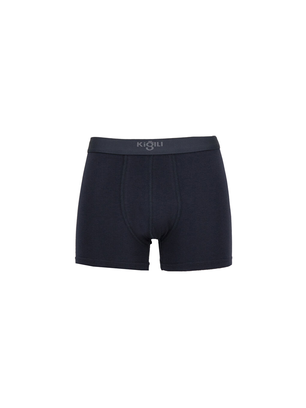 Lacivert 2'li Düz Modal Karışımlı Pamuklu Boxer Seti-1