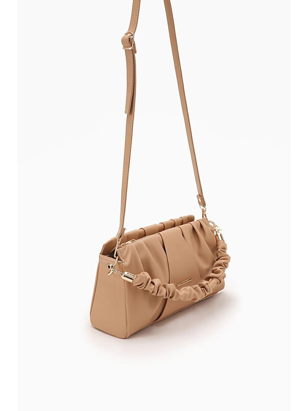 Bej Vizon Kadın El ve Omuz Çantası 930074-2