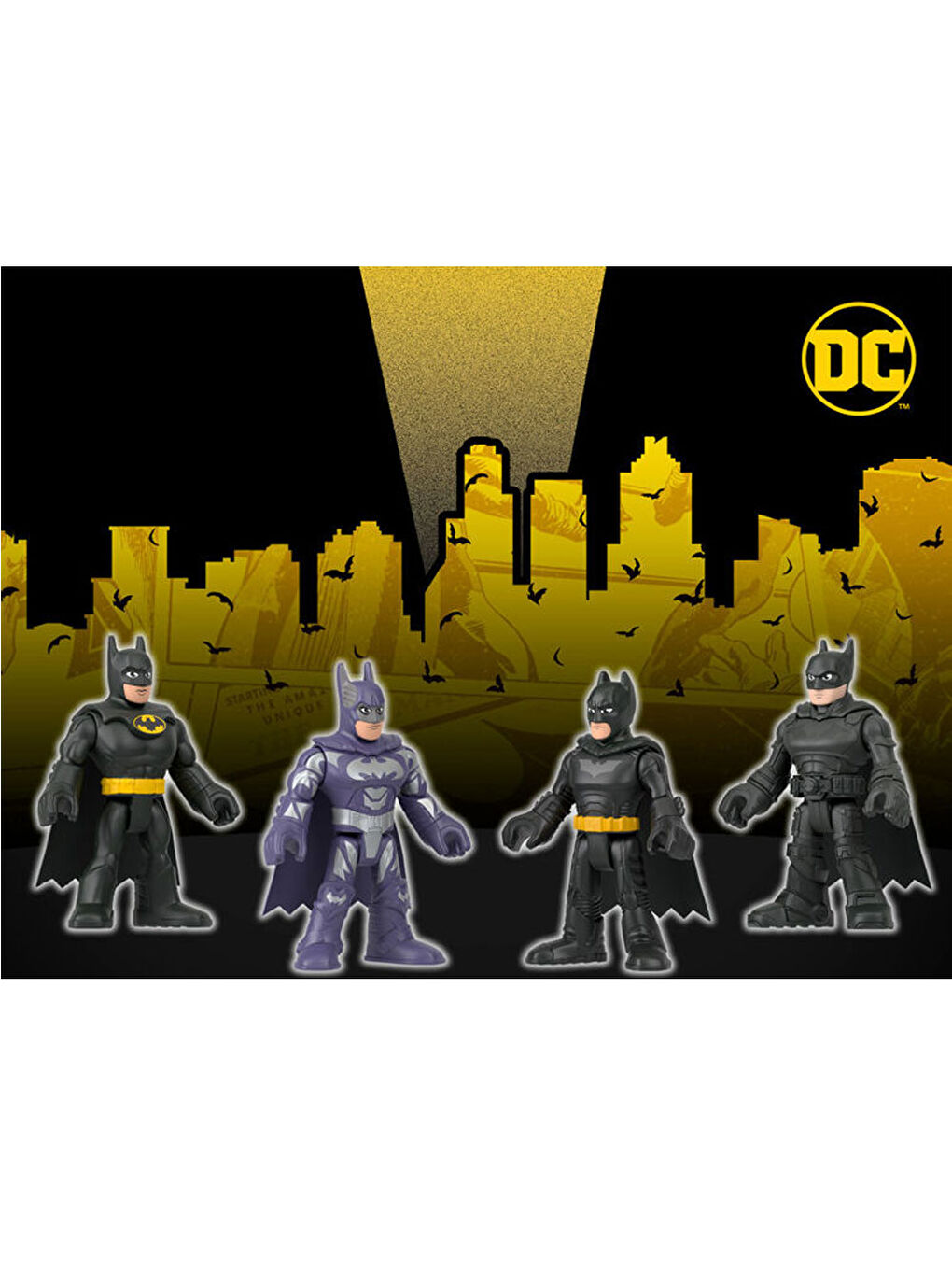 Imaginext Renksiz DC Super Friends Batman 85. Yıl Seti HXY44 - 1