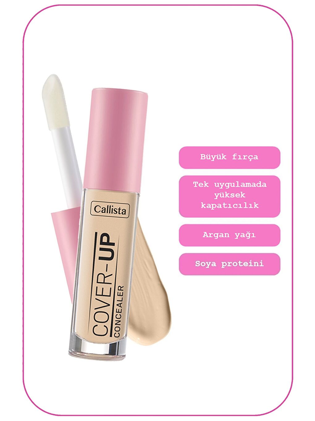 Callista Bej Cover Up Concealer Göz Altı Kapatıcısı 20 Sand - 1