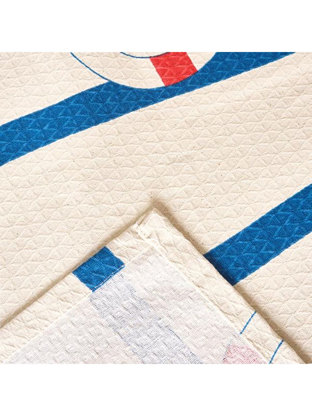 Karışık Soft İskele Çift Kişilik Pike Takımı - Renkli-2