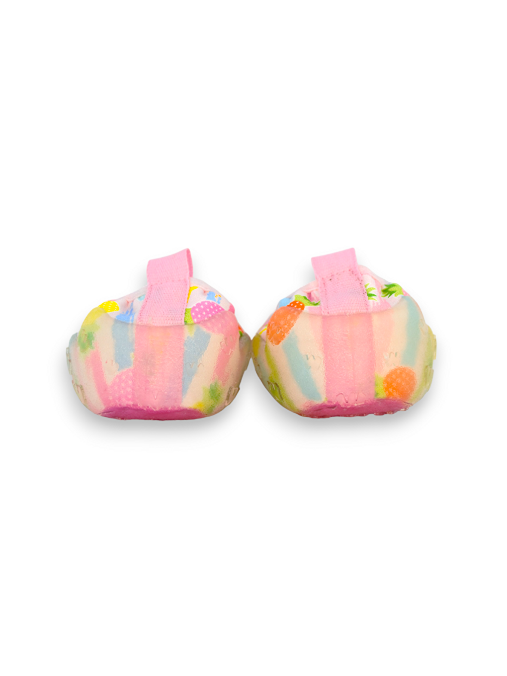 Pembe Ananas Desenli Kız Çocuk Kaydırmaz Taban Deniz Ayakkabısı-F-7014-3