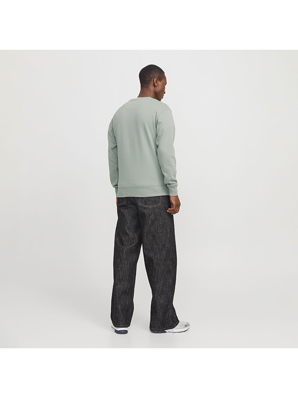 Star Basic Erkek Yeşil Bisiklet Yaka Sweatshirt-2