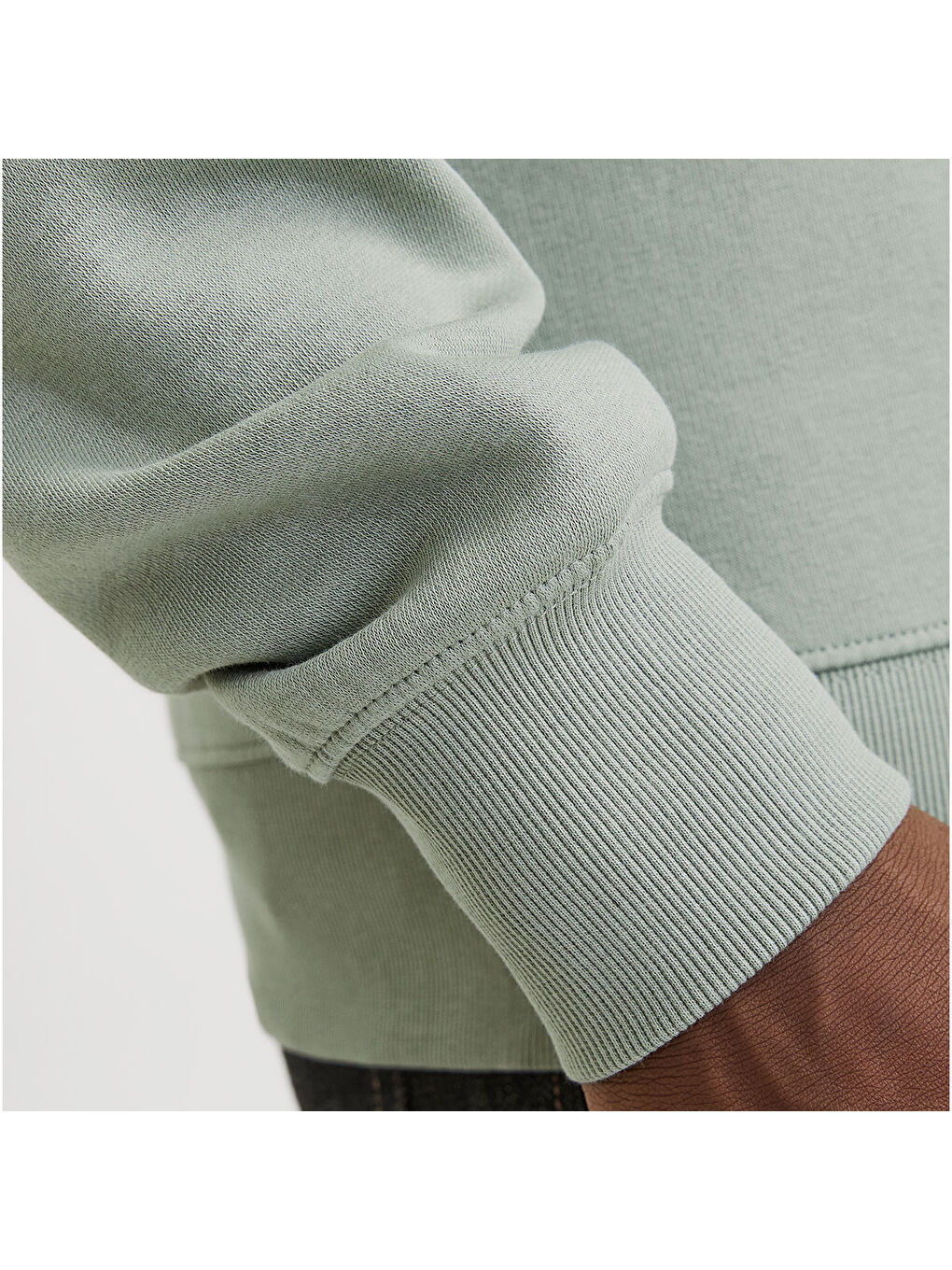 Star Basic Erkek Yeşil Bisiklet Yaka Sweatshirt-3