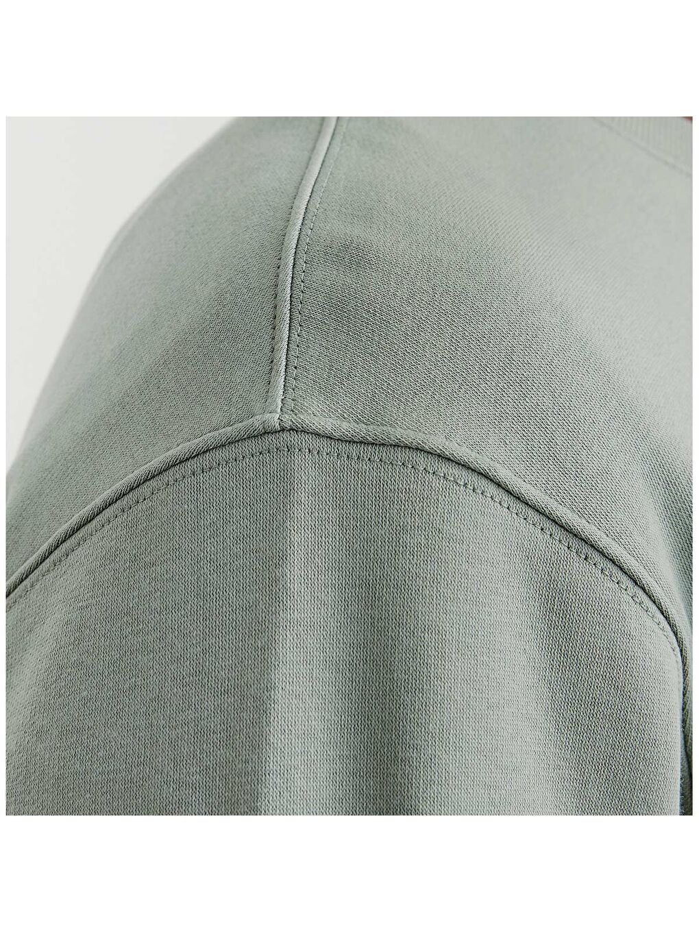 Star Basic Erkek Yeşil Bisiklet Yaka Sweatshirt-4