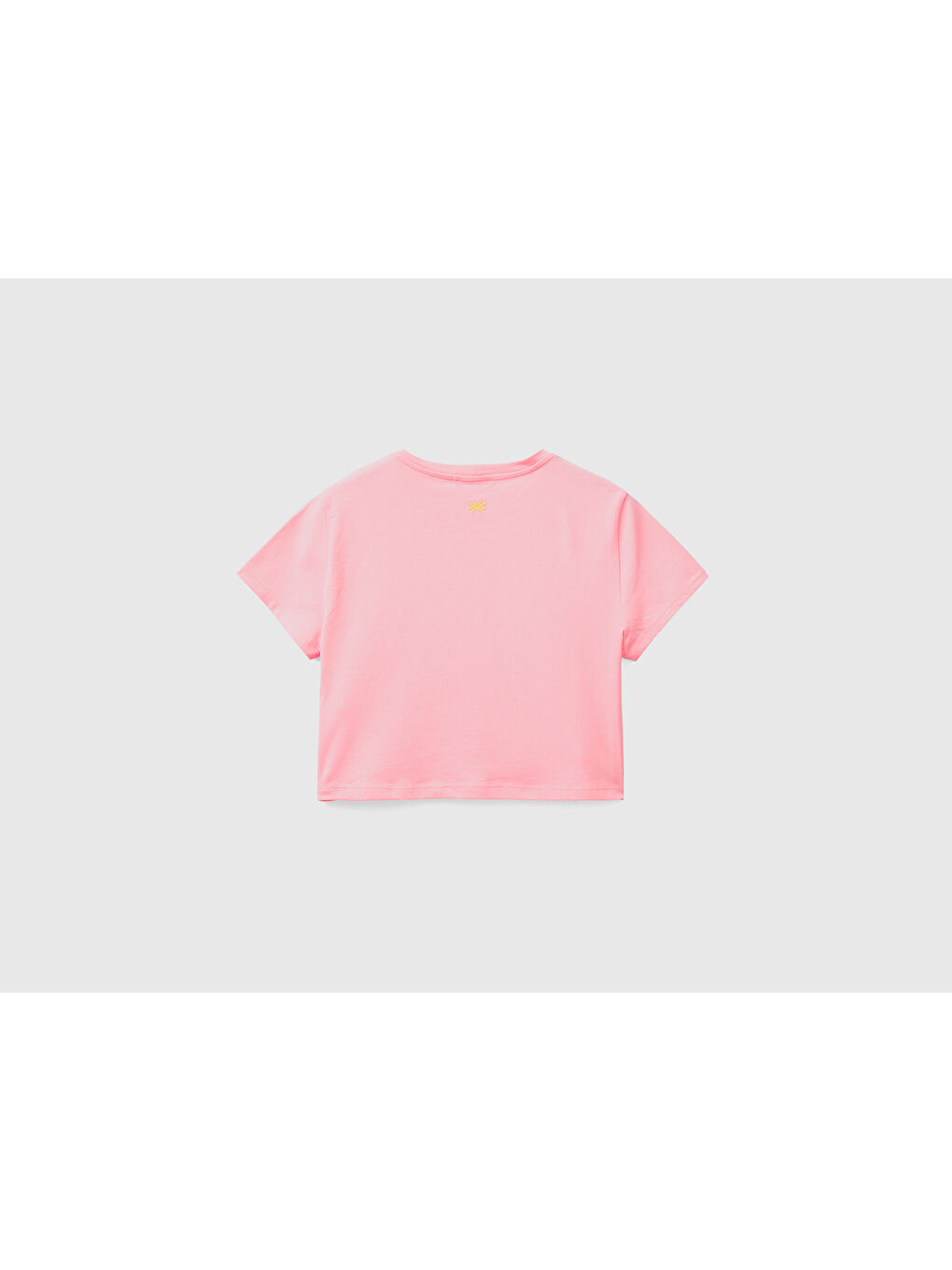 United Colors Of Benetton Kadın Pembe Boxy Fit Meyve Desenli T-shirt - 3