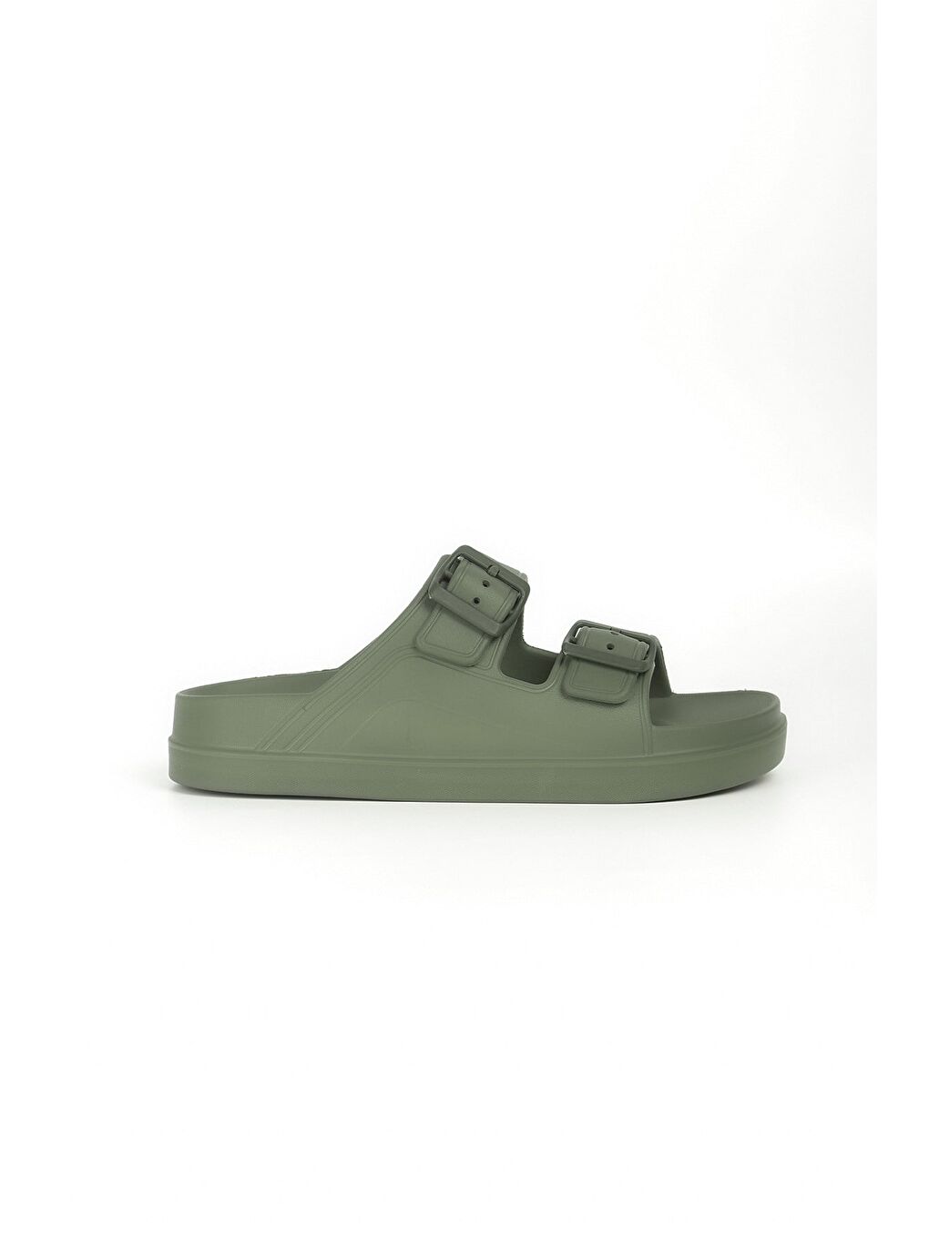 Kadın Toka Detaylı Haki Eva Plaj Terliği 23706