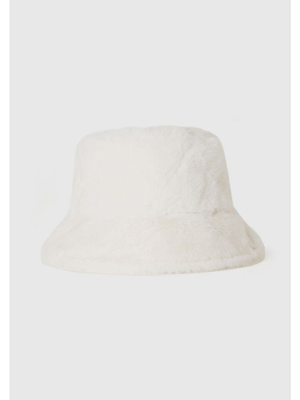 Kadın Beyaz %100 Pamuk Düz Kova Şapka