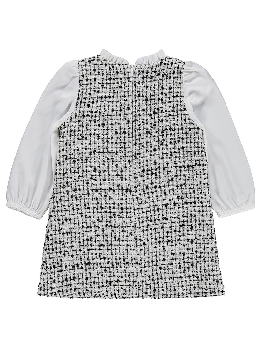 Girls Düğmeli 2-5 Yaş Elbise - Siyah 2-3 Yaş-1