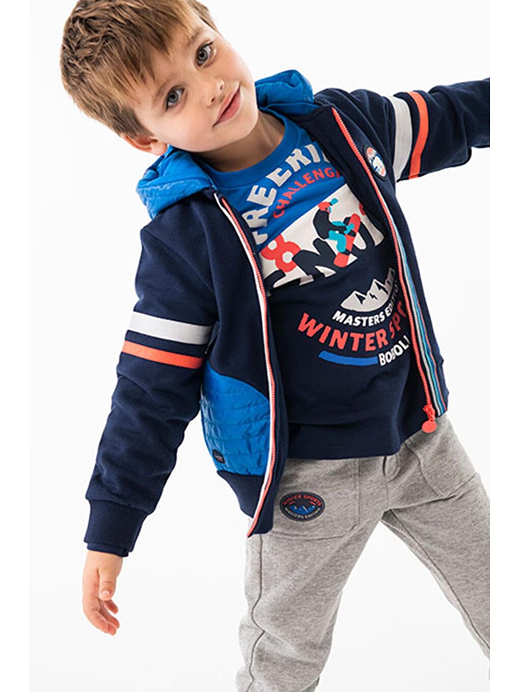 Lacivert Erkek Çocuk Sweatshirt