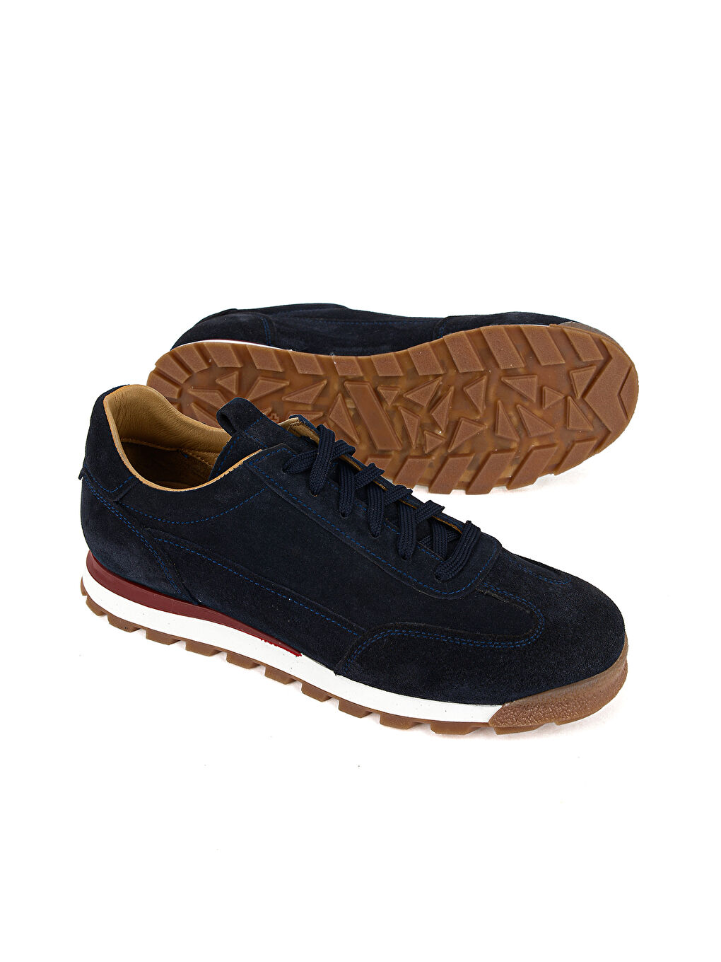 Erkek Hakiki Deri Sneaker 1611026Z1030 Lacivert-3
