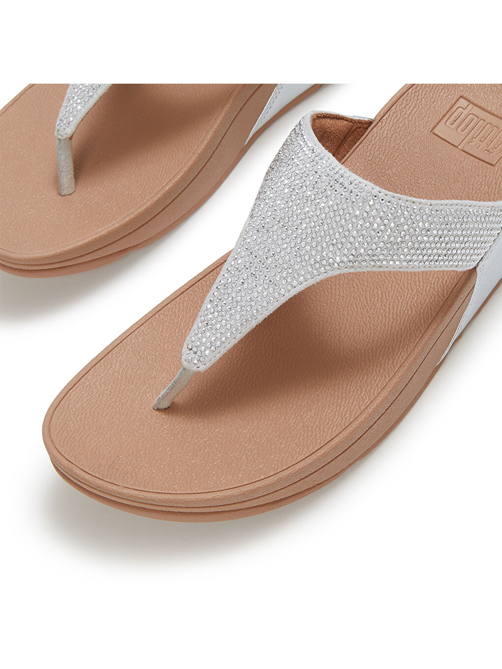 Kadın Gri Taşlı Parmak Arası Terlik-3