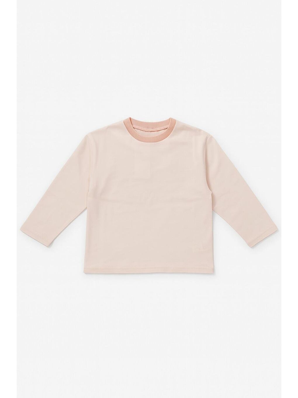 Kız Çocuk %100 Pamuklu Basic Uzun Kollu Tişört - Pembe (3-4 Yaş 8-9 Yaş)-2