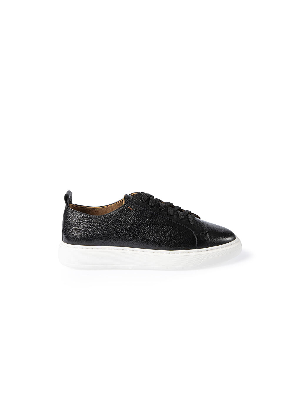 Siyah Sneaker Deri Ayakkabı-2