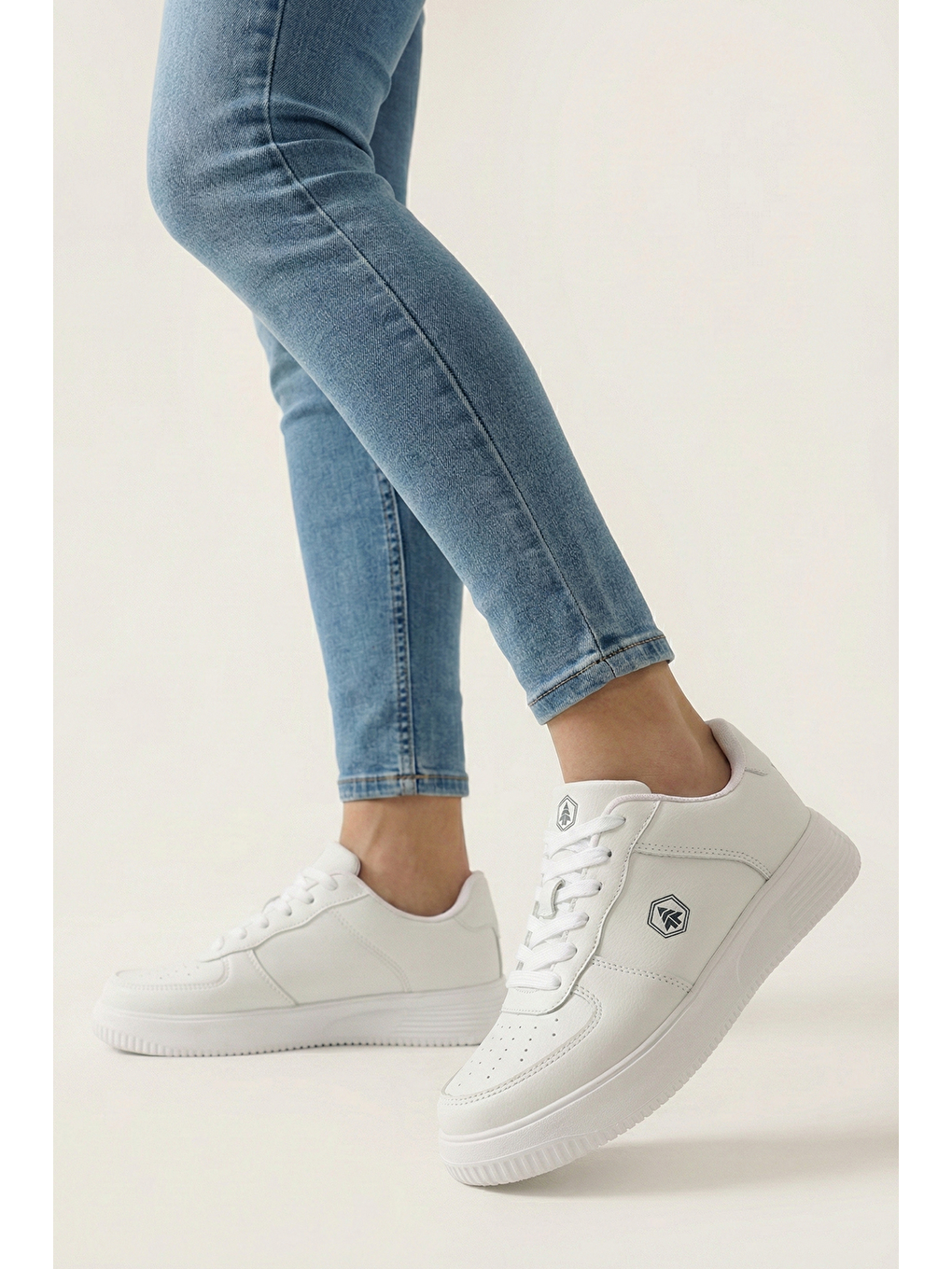 Gasella Kadın Beyaz Spor Ayakkabı-4