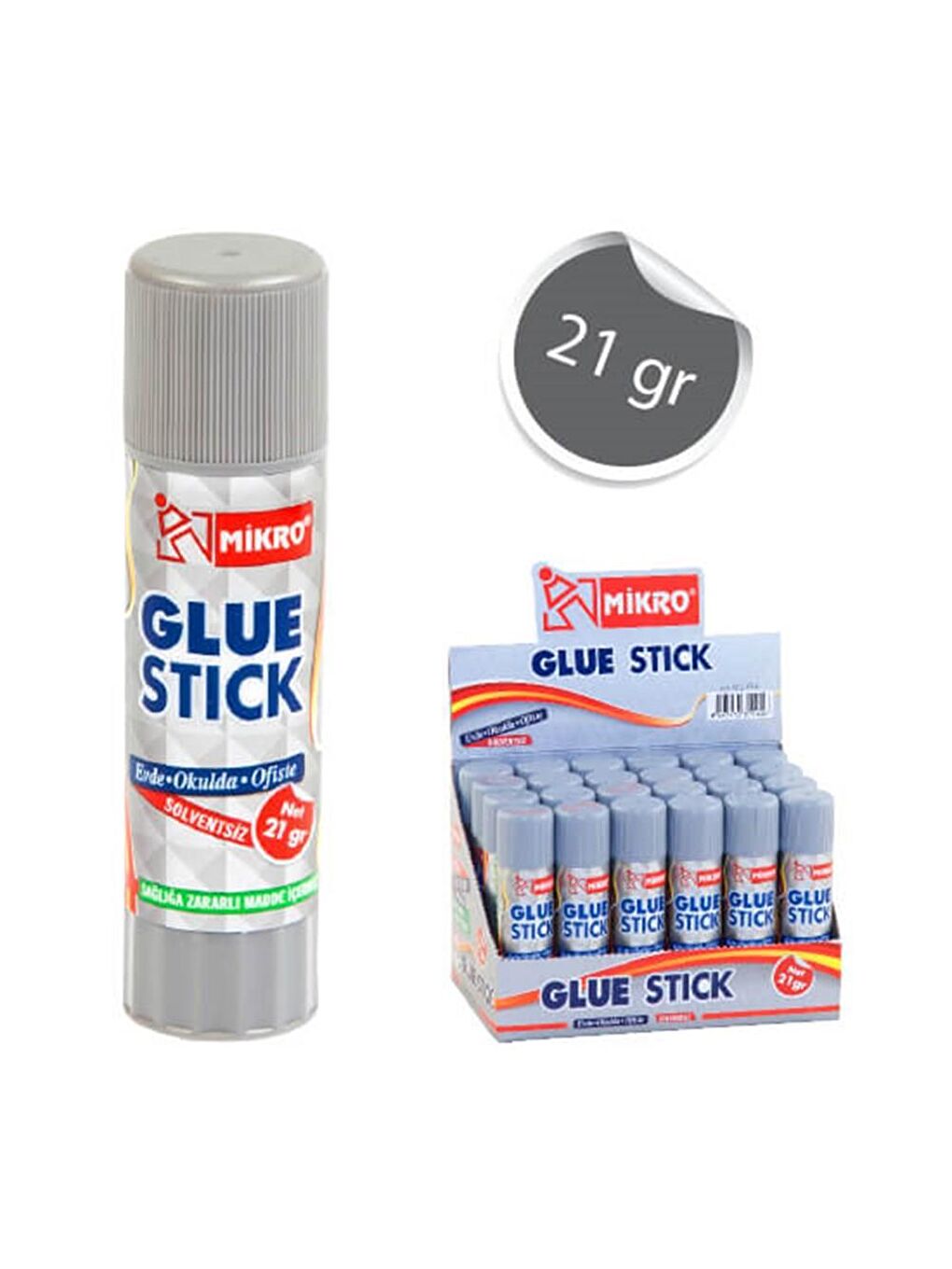 Mikro Beyaz Stick Yapıştırıcı Solventsiz 21 g