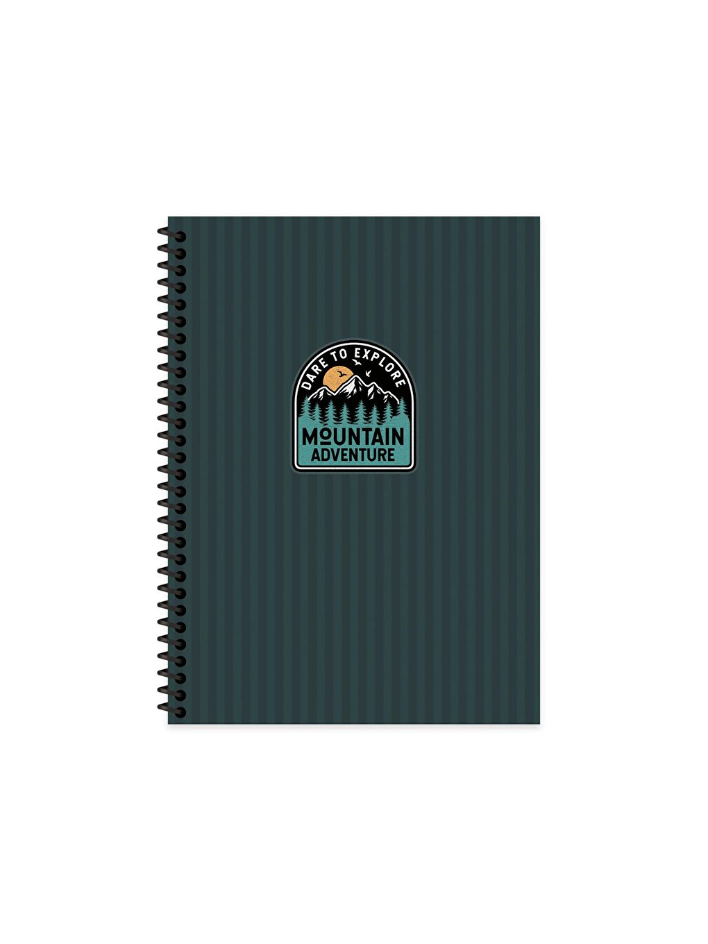 Keskin Color Kareli Spiralli Sert Kapak Outdoor Defter Mavi