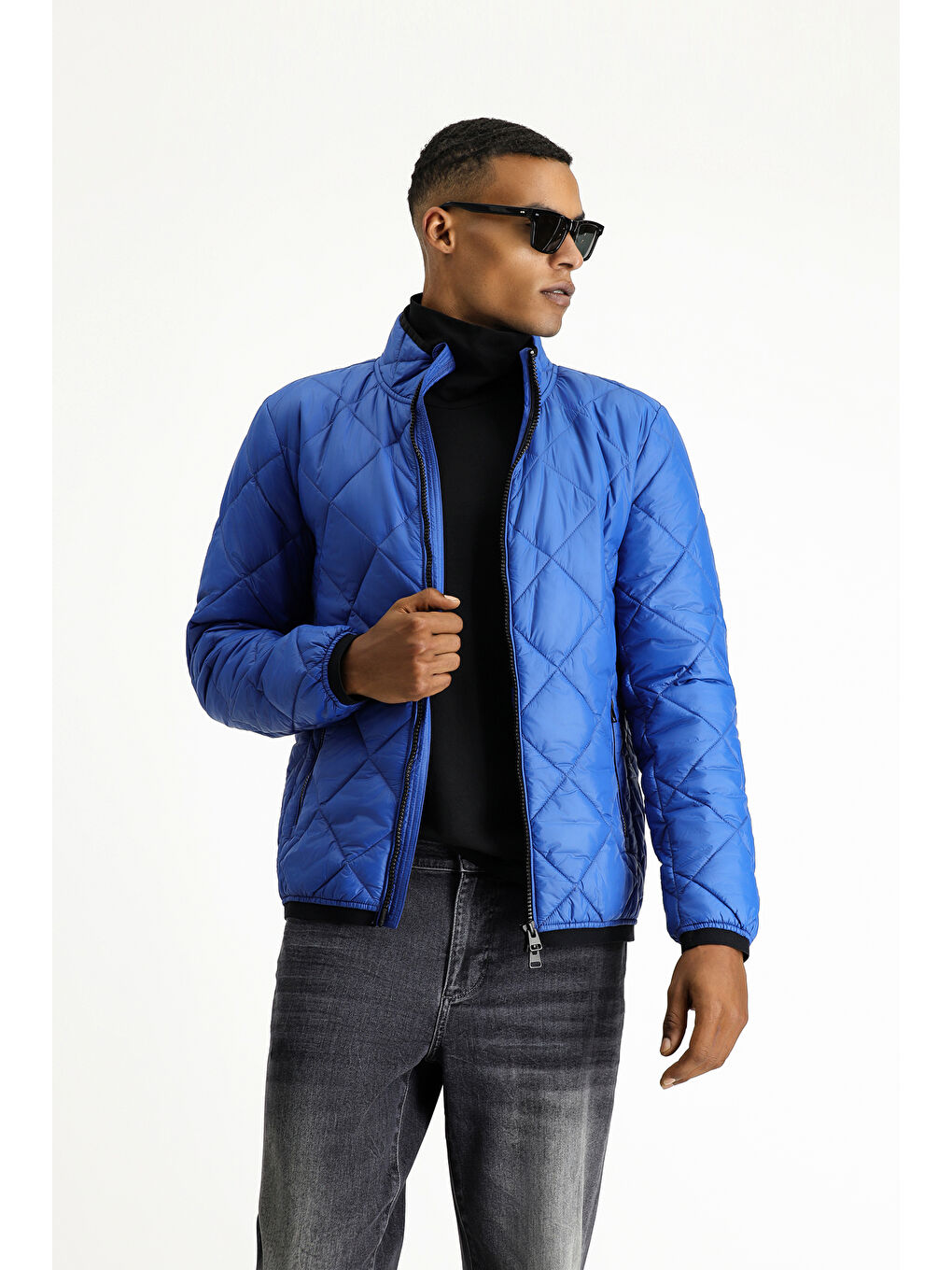 İndigo Kapitone Spor Şişme Mont