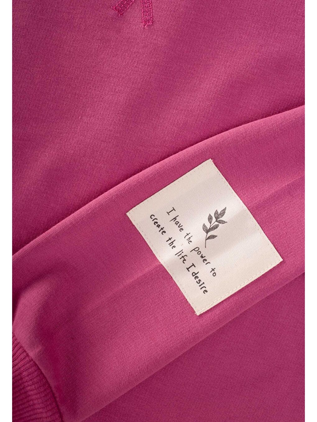 Kadife Taytlı Sweatshirt Takım 2-10 Yaş Fuşya-3