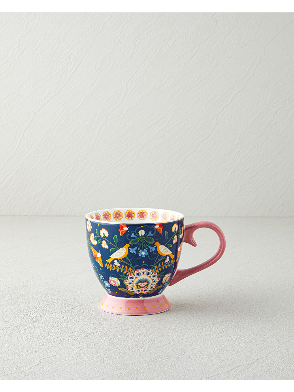 Wingy New Bone China Kupa 460 ml Lacivert