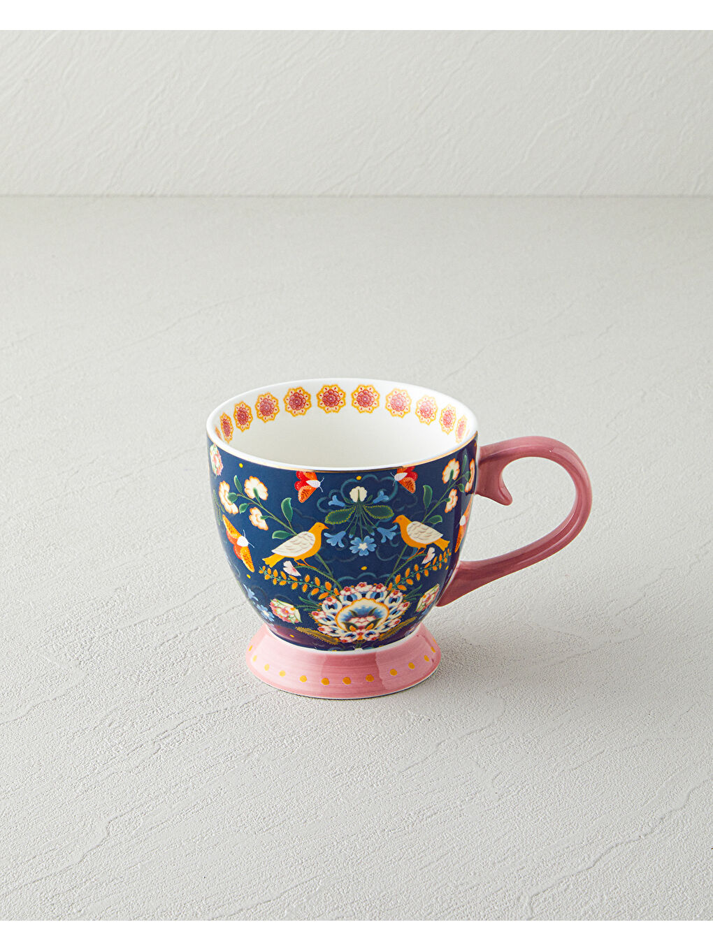 Wingy New Bone China Kupa 460 ml Lacivert-1