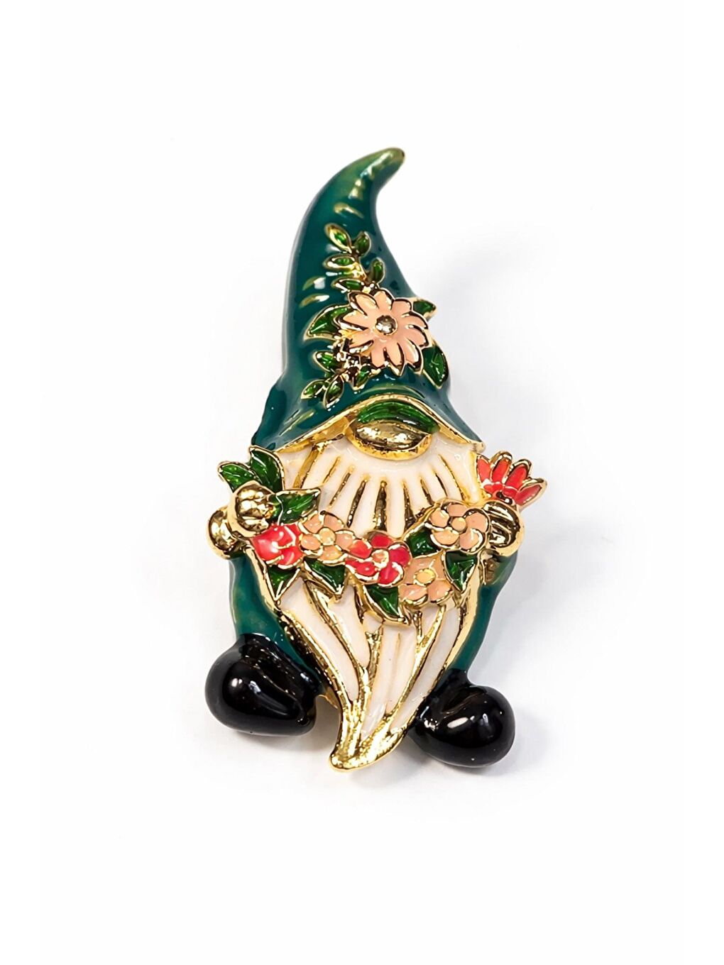 Sarı Gnome Büyük Şapkalı Cüce Broş