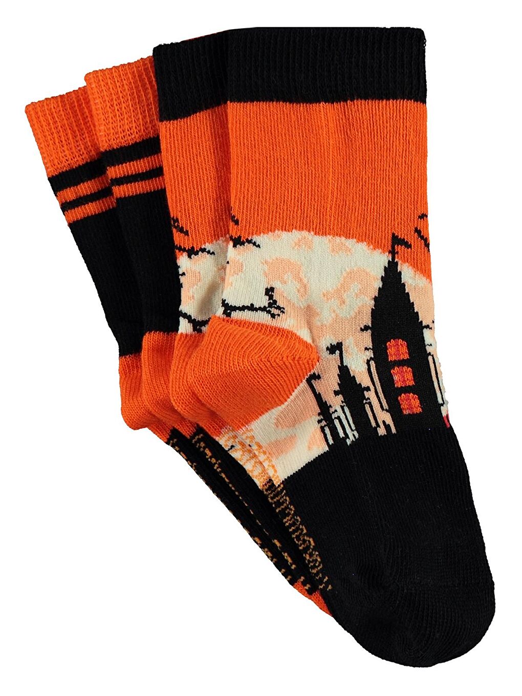 Batman Erkek Çocuk 2'li Soket Çorap Set 3-11 Yaş Turuncu-1