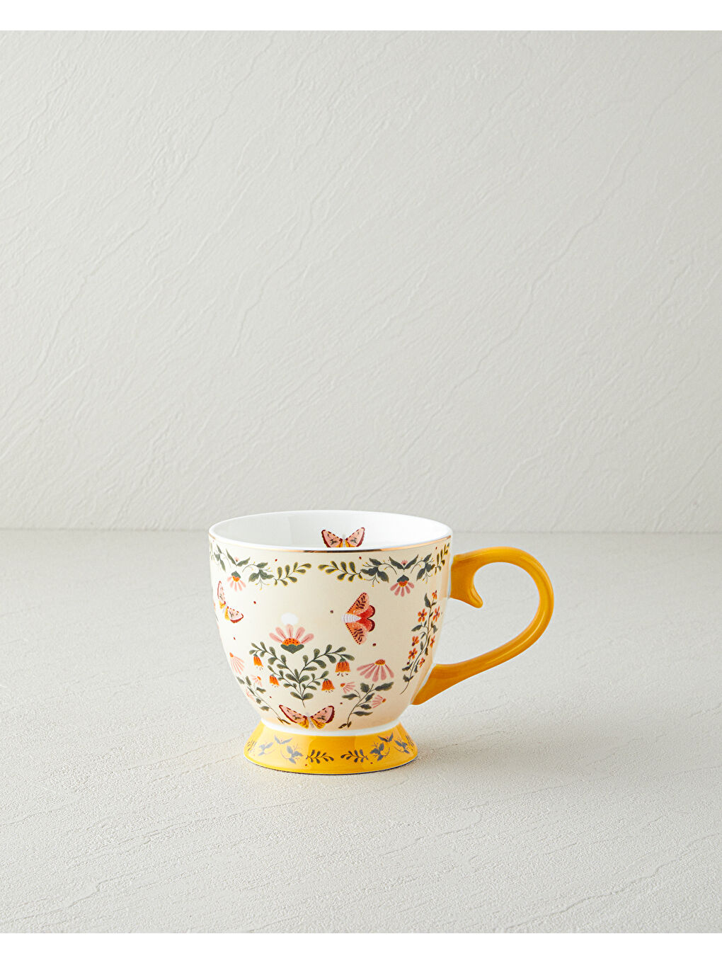 Sarı Dipsy New Bone China Kupa 460 ml Hardal