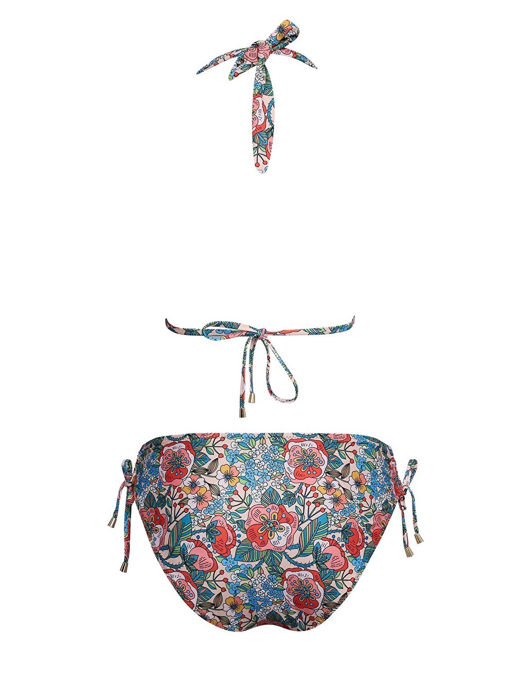 Petrol Kalın Askılı Üçgen Bikini Takım-2