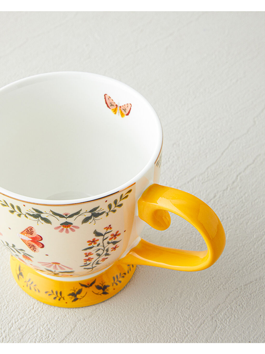 Sarı Dipsy New Bone China Kupa 460 ml Hardal-2