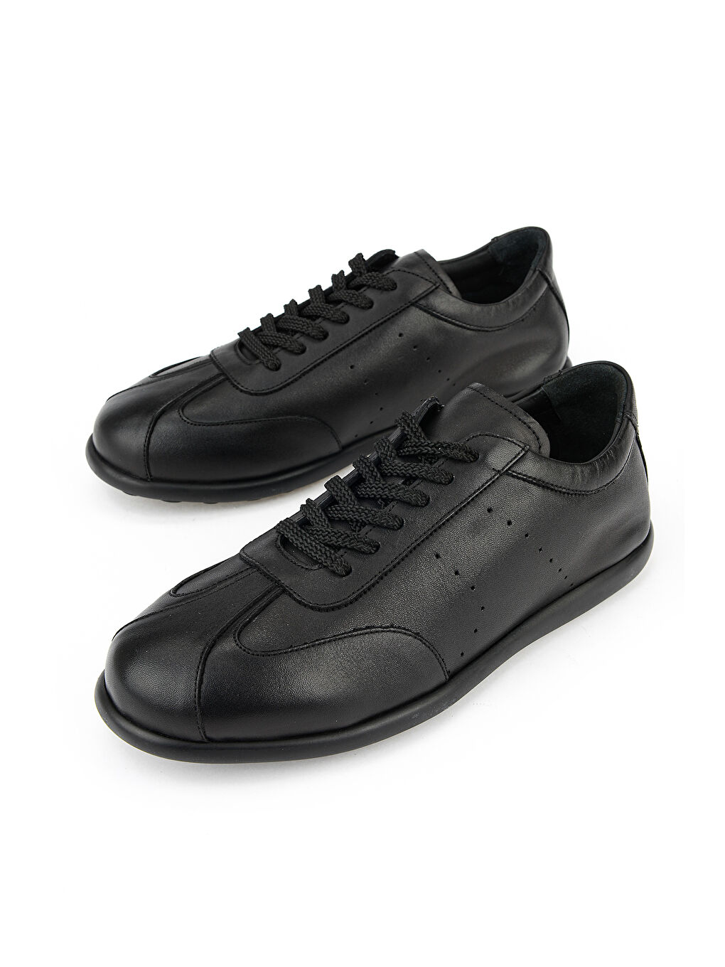 Erkek Hakiki Deri Günlük Ayakkabı 1611024Z5820 Siyah-4