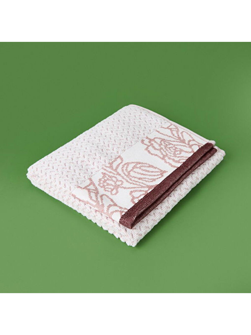 Pembe Soft Noble Yüz Havlusu - Gülkurusu - 50x90 cm-1