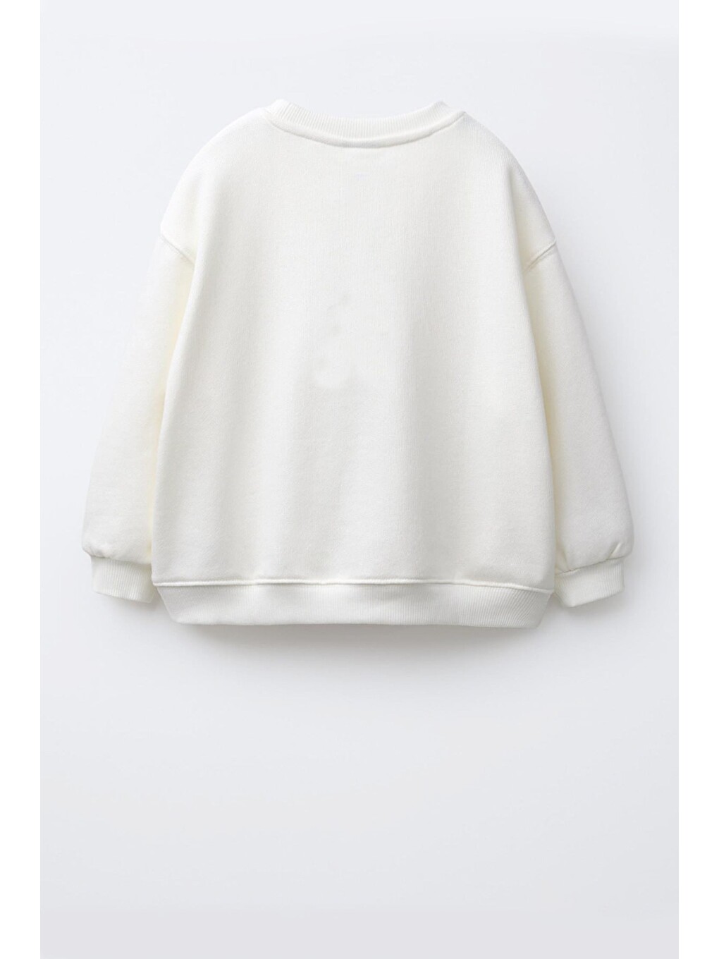 Ekru Erkek Çocuk 3 İplik Kumaş Pamuklu Baskılı Sweatshirt-2