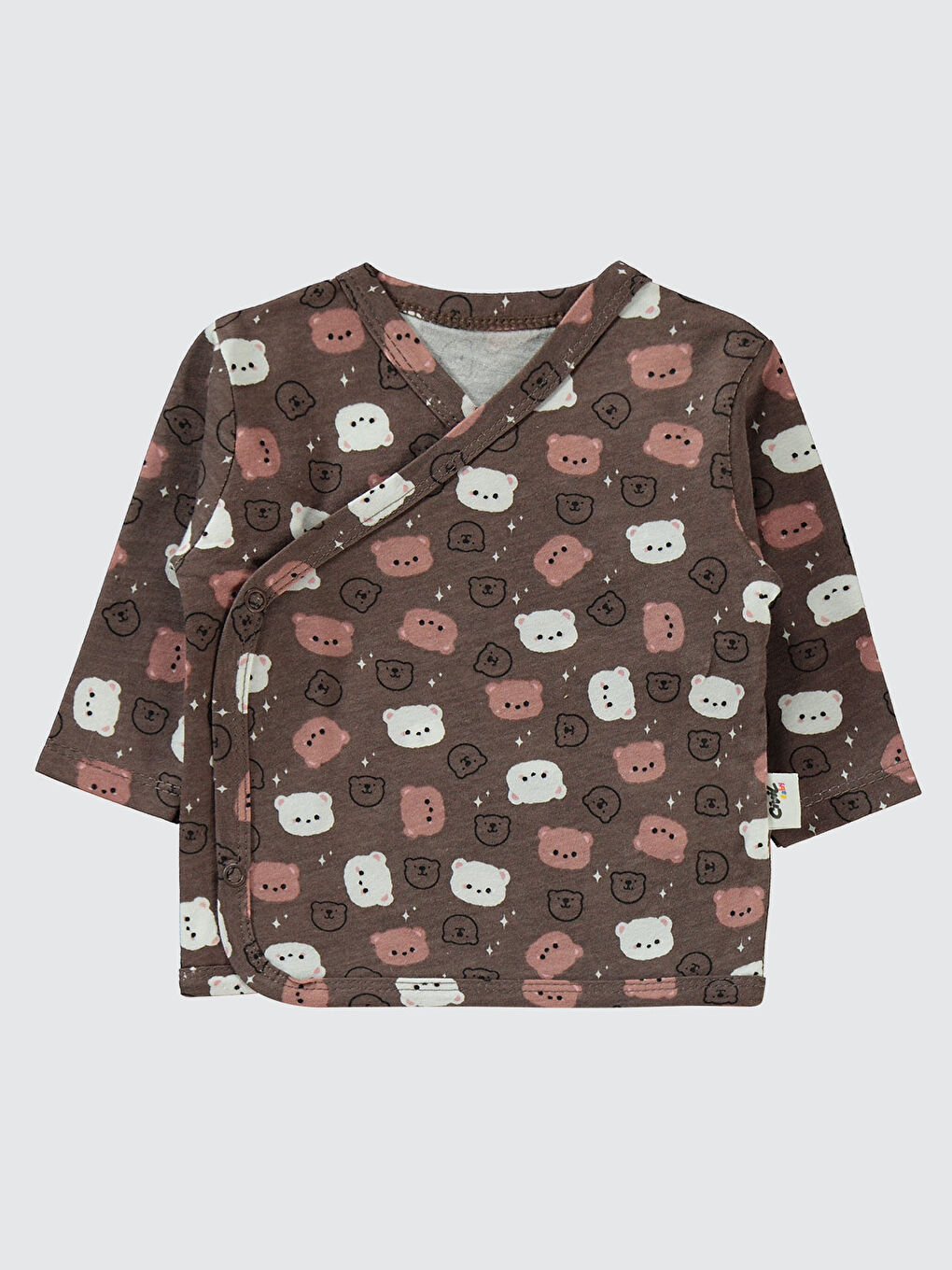 Kahverengi Baby Kız Bebek 3'lü Zıbın Takımı 0-1 Ay Kahve-2