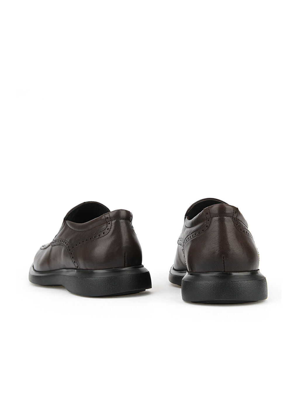 Kahverengi Erkek Hakiki Deri Ayakkabı 1611053Z1800 Kahve-2