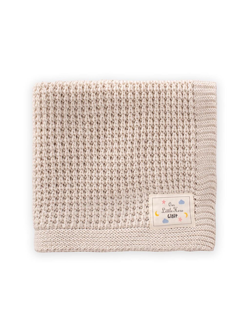 Bej Selanik Triko Battaniye 80X100 (+/-5 Cm ) Taş