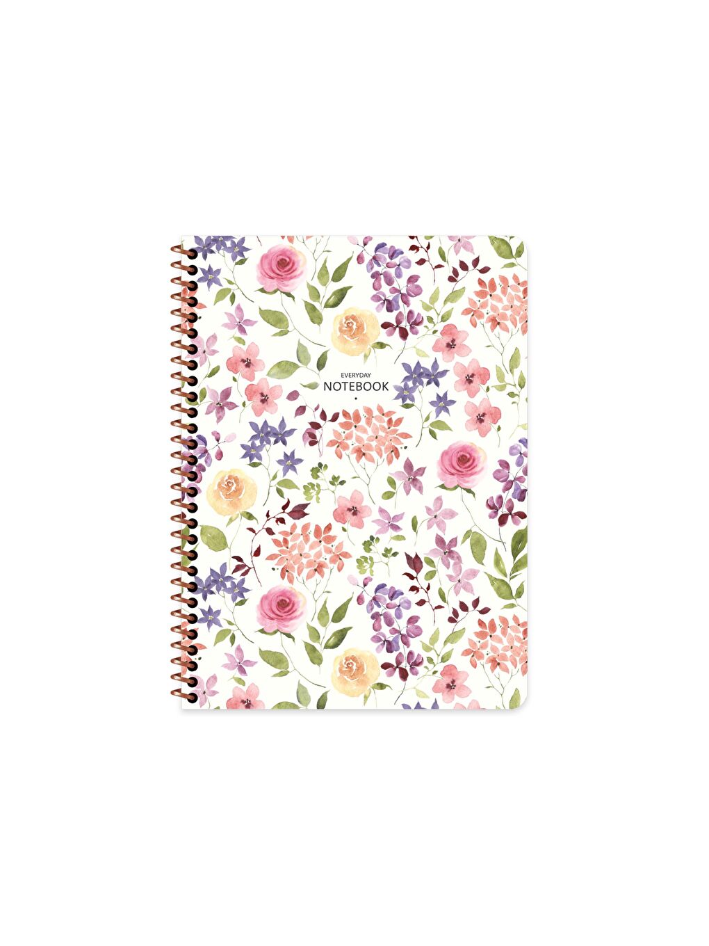 Keskin Color Beyaz 16.5x22.5 Kareli Defter Çiçek - Beyaz