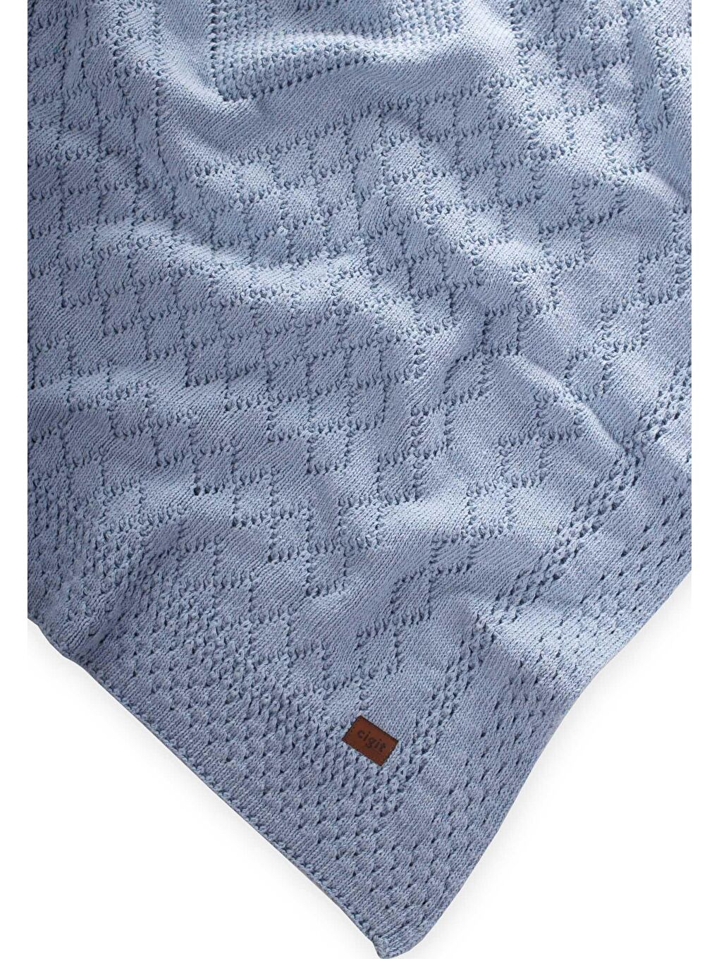 Floransa Model Kutulu Battaniye 80X100 Cm A Mavi