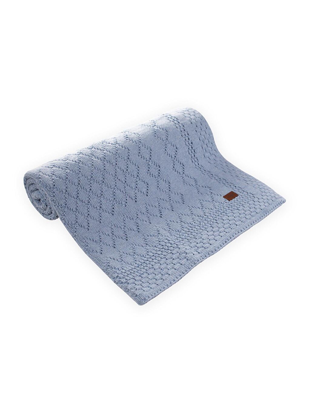 Floransa Model Kutulu Battaniye 80X100 Cm A Mavi-1