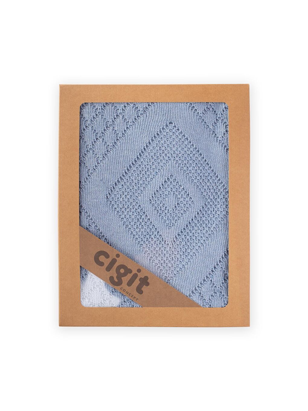 Floransa Model Kutulu Battaniye 80X100 Cm A Mavi-3