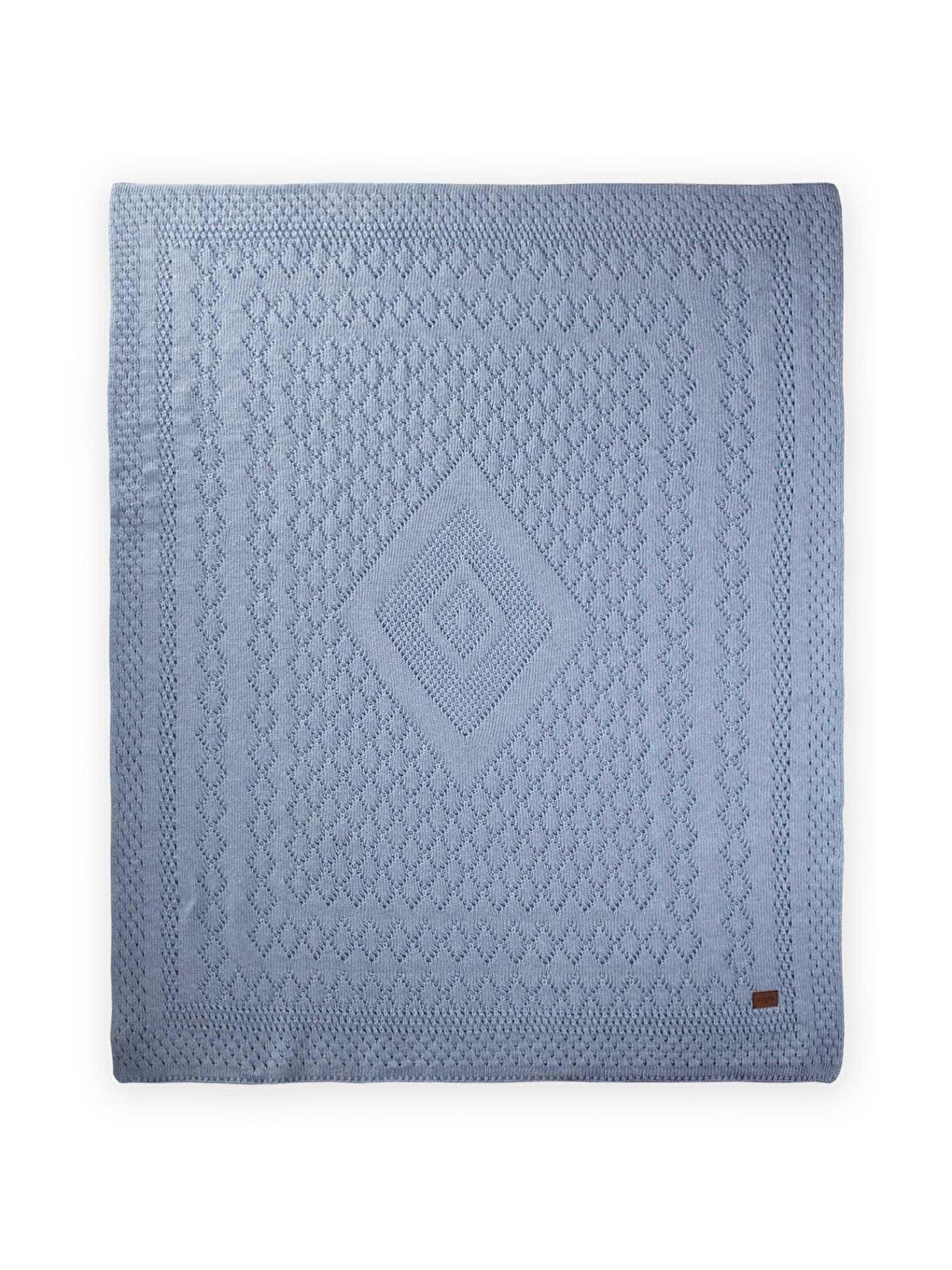 Floransa Model Kutulu Battaniye 80X100 Cm A Mavi-4