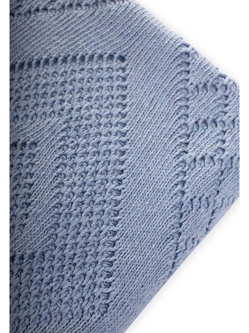 Floransa Model Kutulu Battaniye 80X100 Cm A Mavi-5