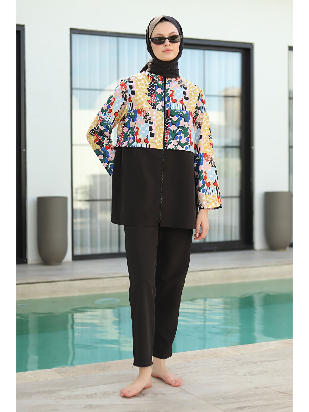 Modest Mayo Pantolon Siyah-1