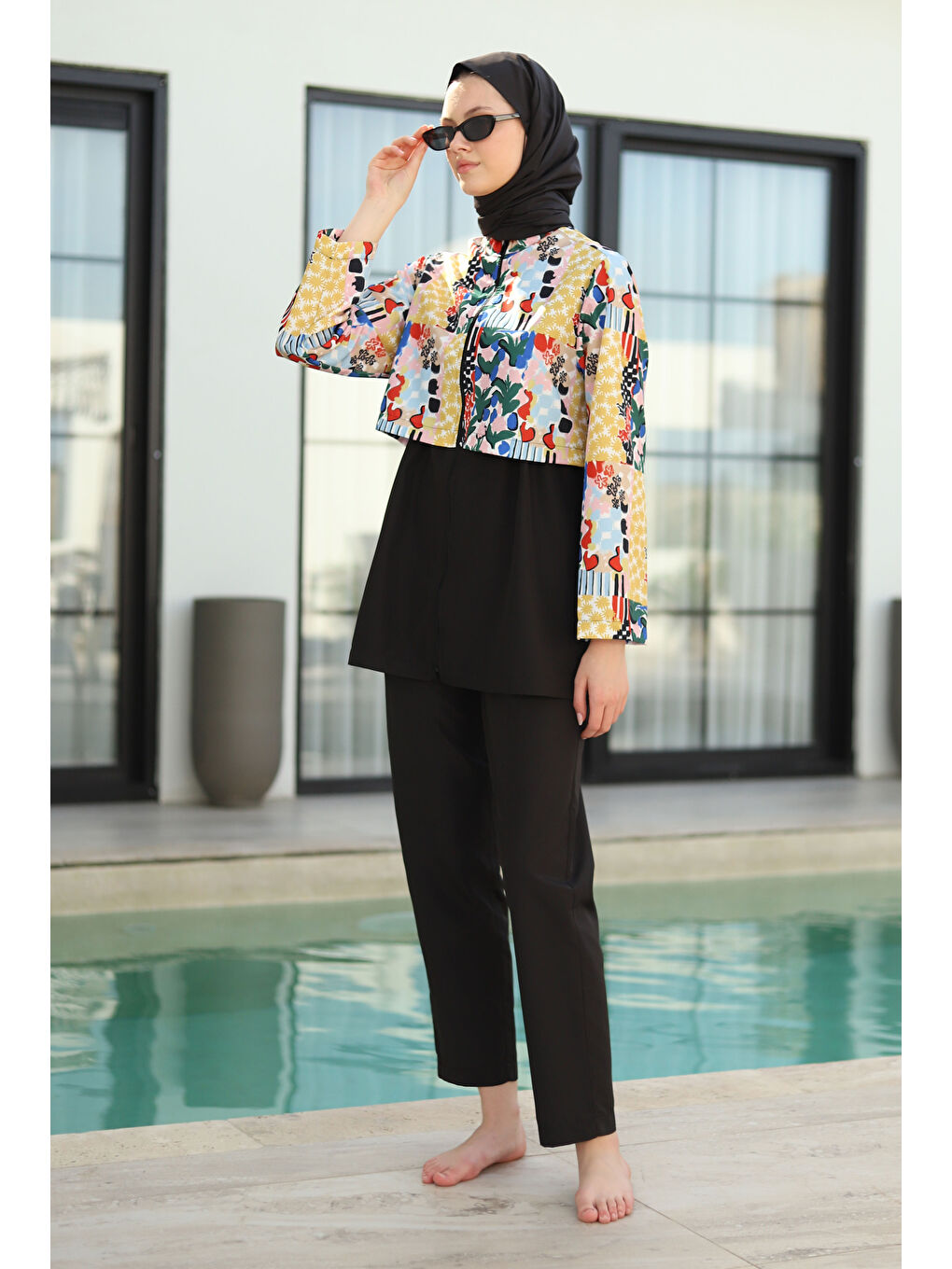 Modest Mayo Pantolon Siyah-2