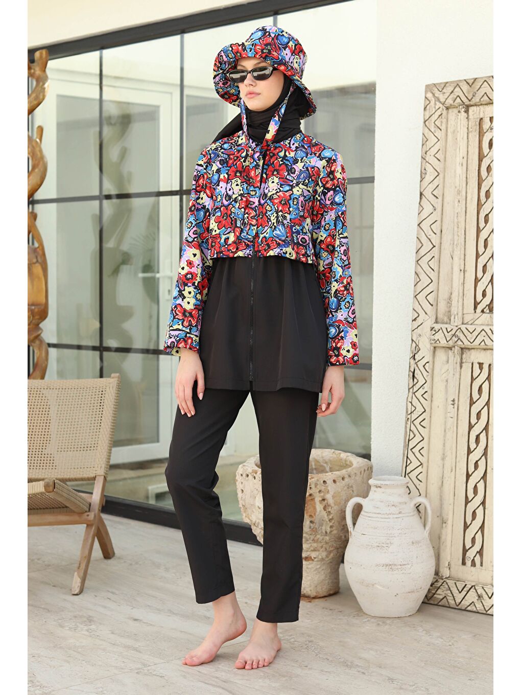 Modest Mayo Pantolon Siyah-4